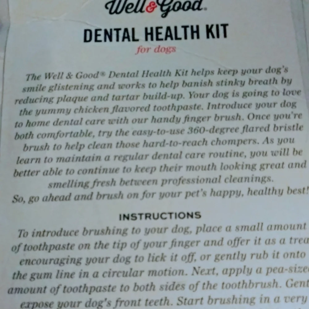 Well & Good Dental Health Kit for dogs